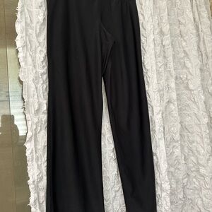 Black Nike fit dry Wide-Leg workout or lounge pants